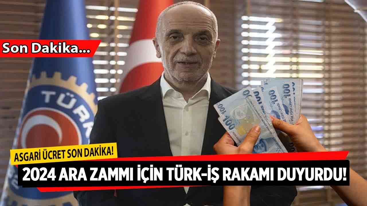 Asgari ücrete 4.204 TL'lik emekli zammı! Ara zam için TÜRK-İŞ yeni rakamı SON DAKİKA duyurdu