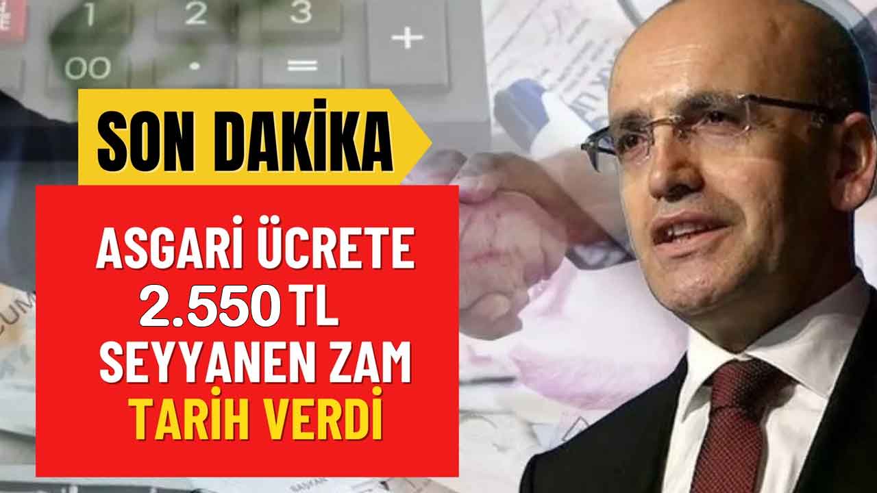 Asgari ücrete SON DAKİKA enflasyon zammı açıklandı! 2.550 lira SEYYANEN ZAM için tarih verildi