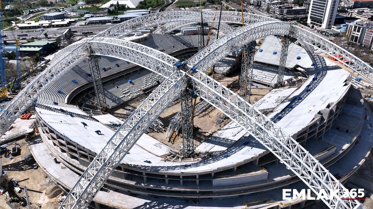 Başkentte yeni stadyum hızla yükselmeye devam ediyor!