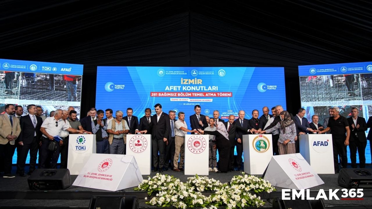 TOKİ İzmir afet konutlarının temelini attı!