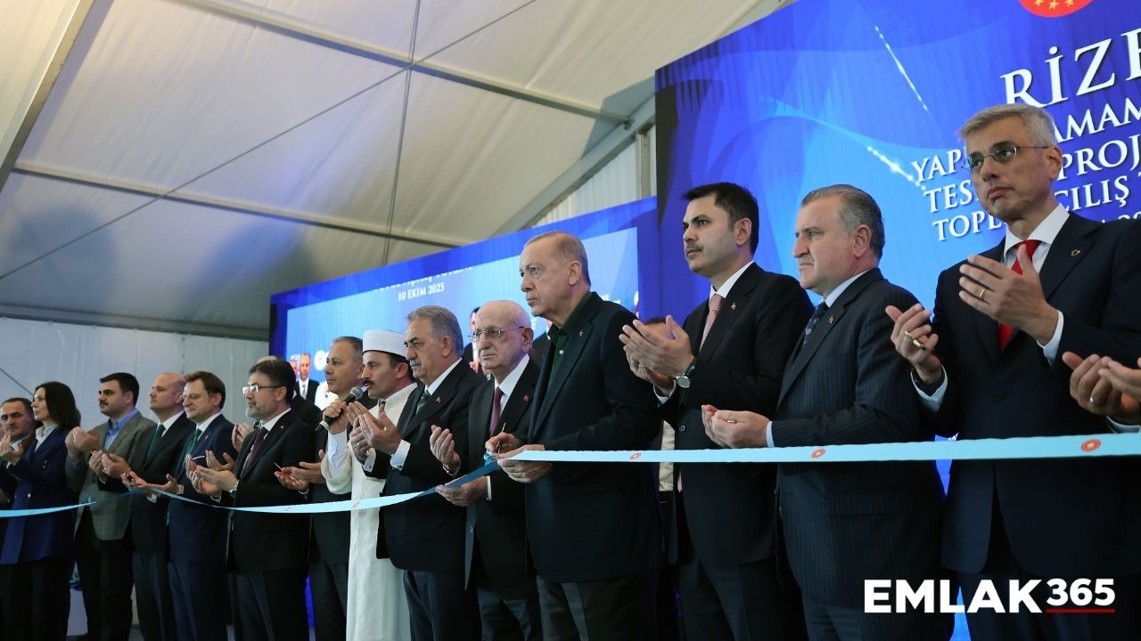 Rize'de toplu açılış ve temel atma töreni gerçekleştirildi!