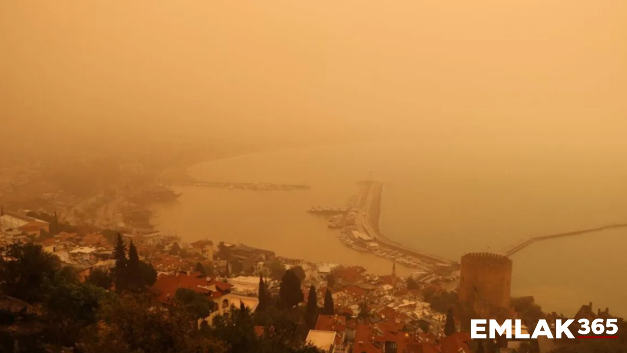Sahra Çölü'nden gelen toz taşınımı 4 ili turuncuya boyadı