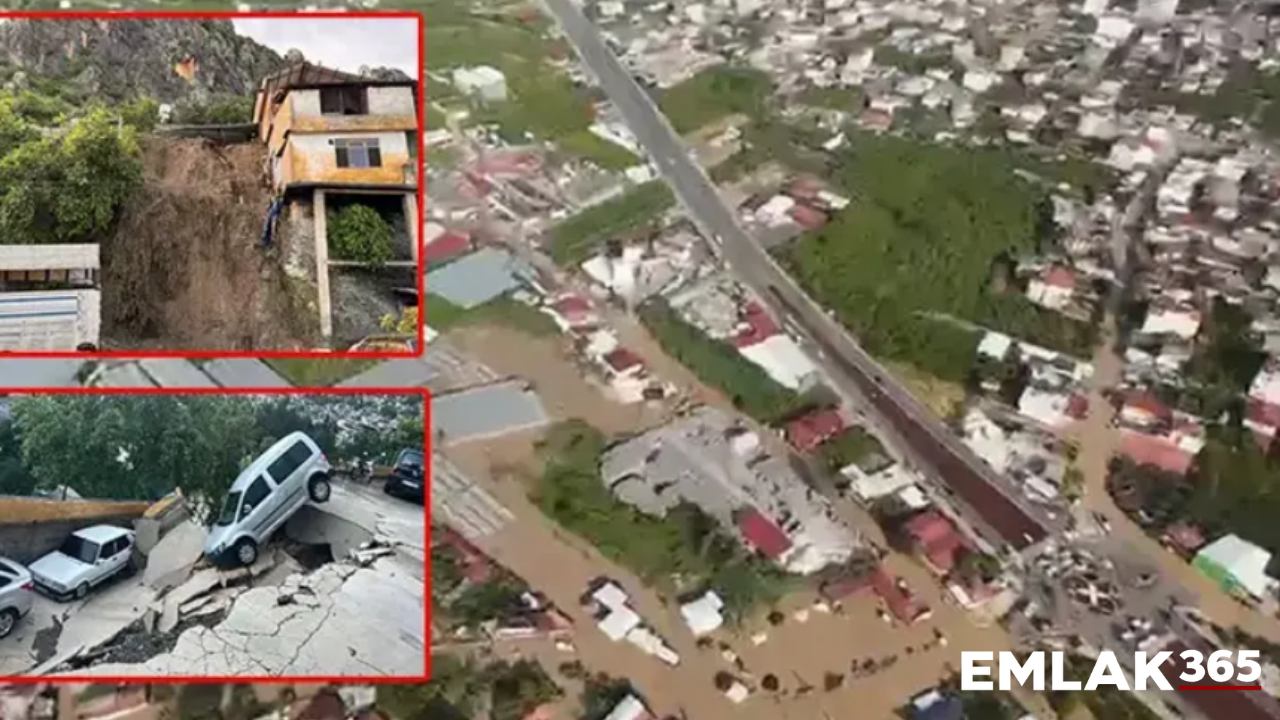 Hatay’da sağanak felaketi: Asi Nehri taştı, ev ve yollar çöktü