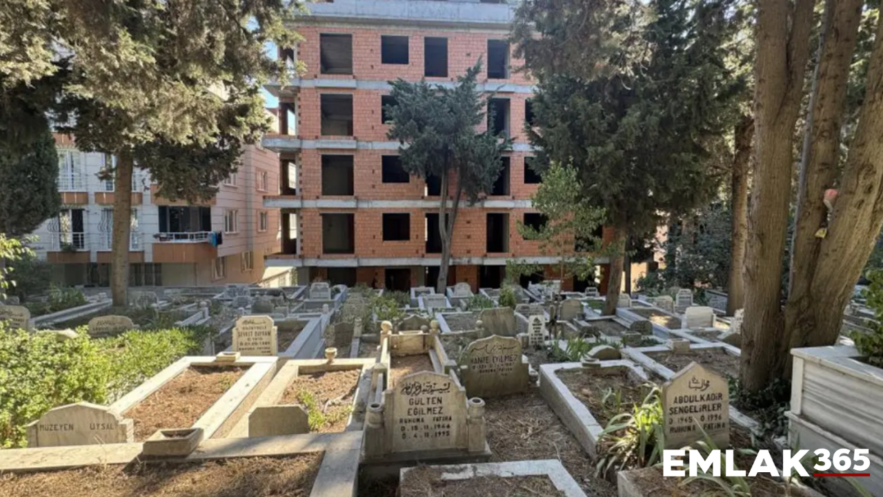 Avcılar’da şaşırtan manzara: Sıfır daireler mezarlığa bakıyor