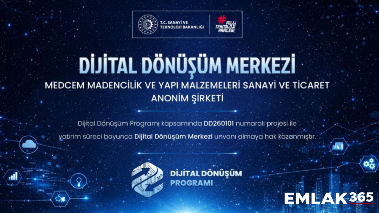 Medcem Çimento Grubu “Dijital Dönüşüm Merkezi” unvanını aldı