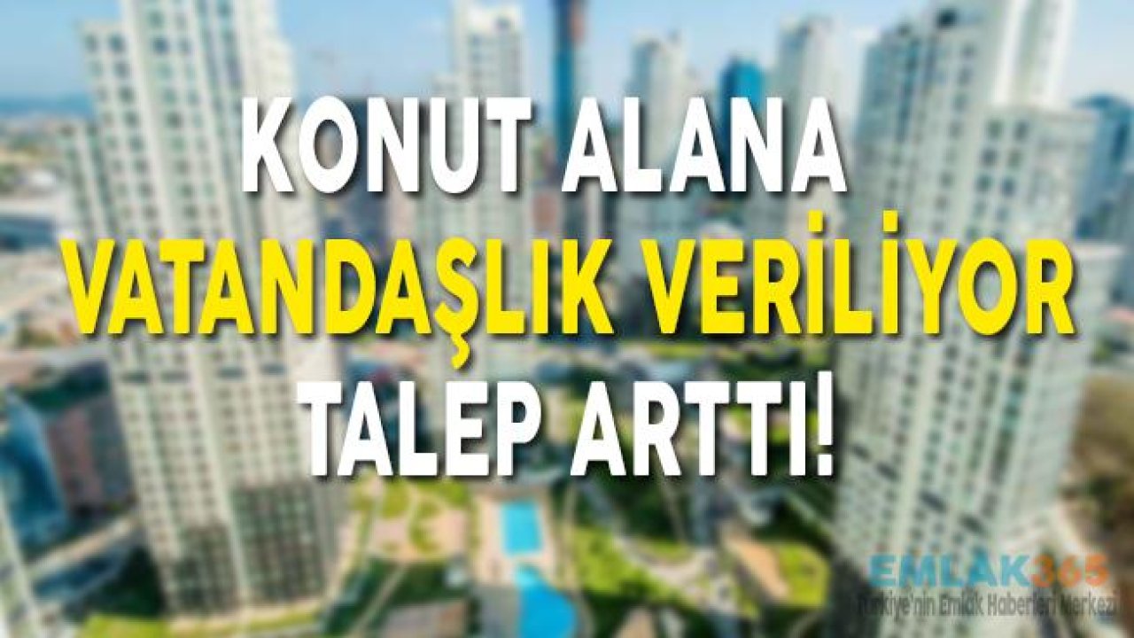 Konut Alana Vatandaşlık Veriliyor Yabancıların Konut Talebi Arttı!