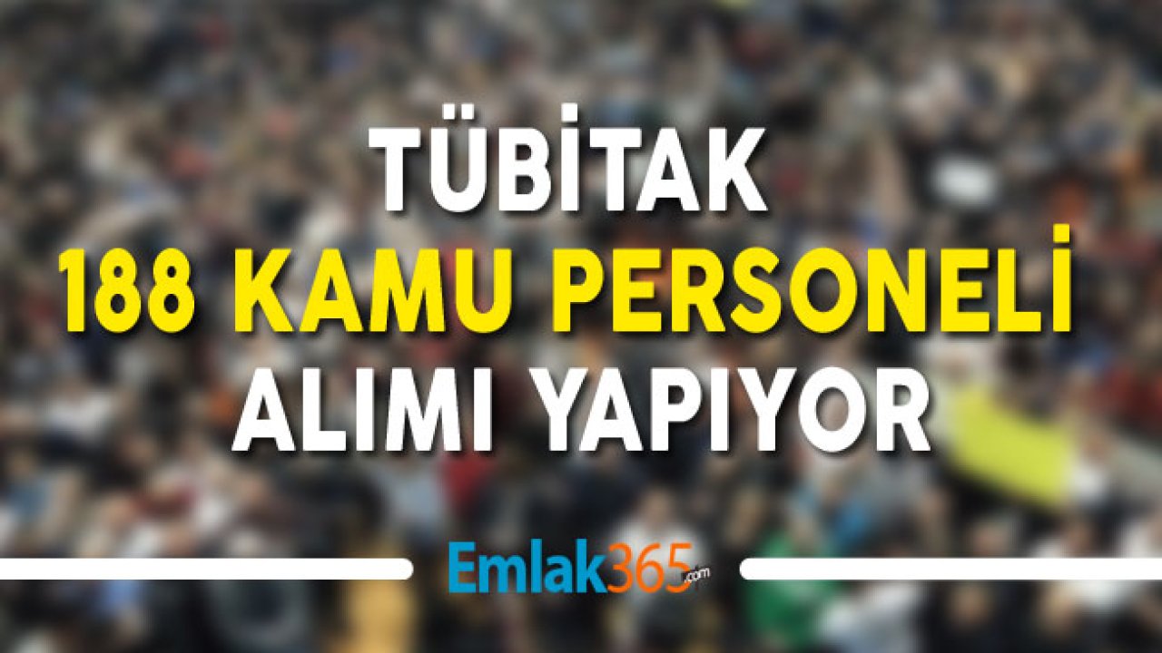 DPB'de Yayınlandı : TÜBİTAK 188 Kamu Personeli Alımı Yapıyor