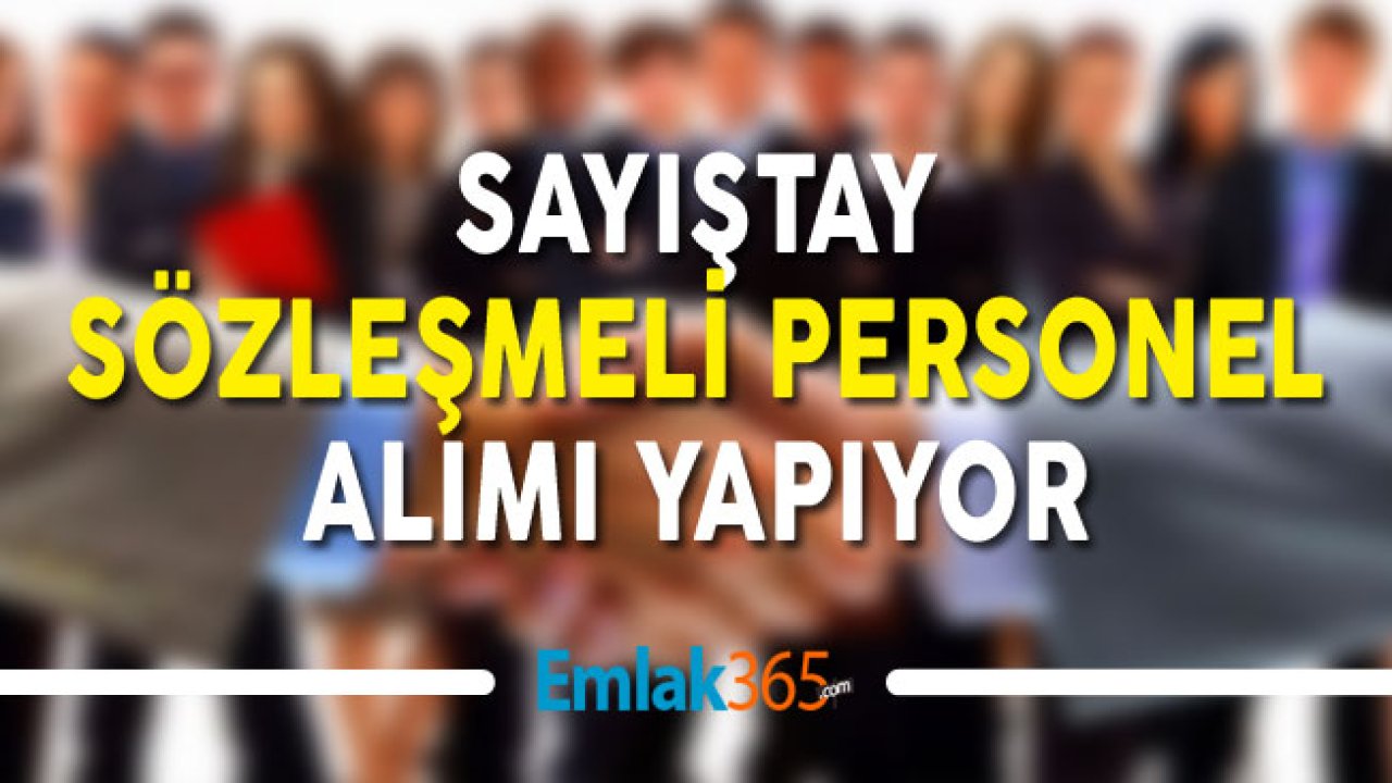 Sayıştay Sözleşmeli Memur Personel Alımı Yapıyor