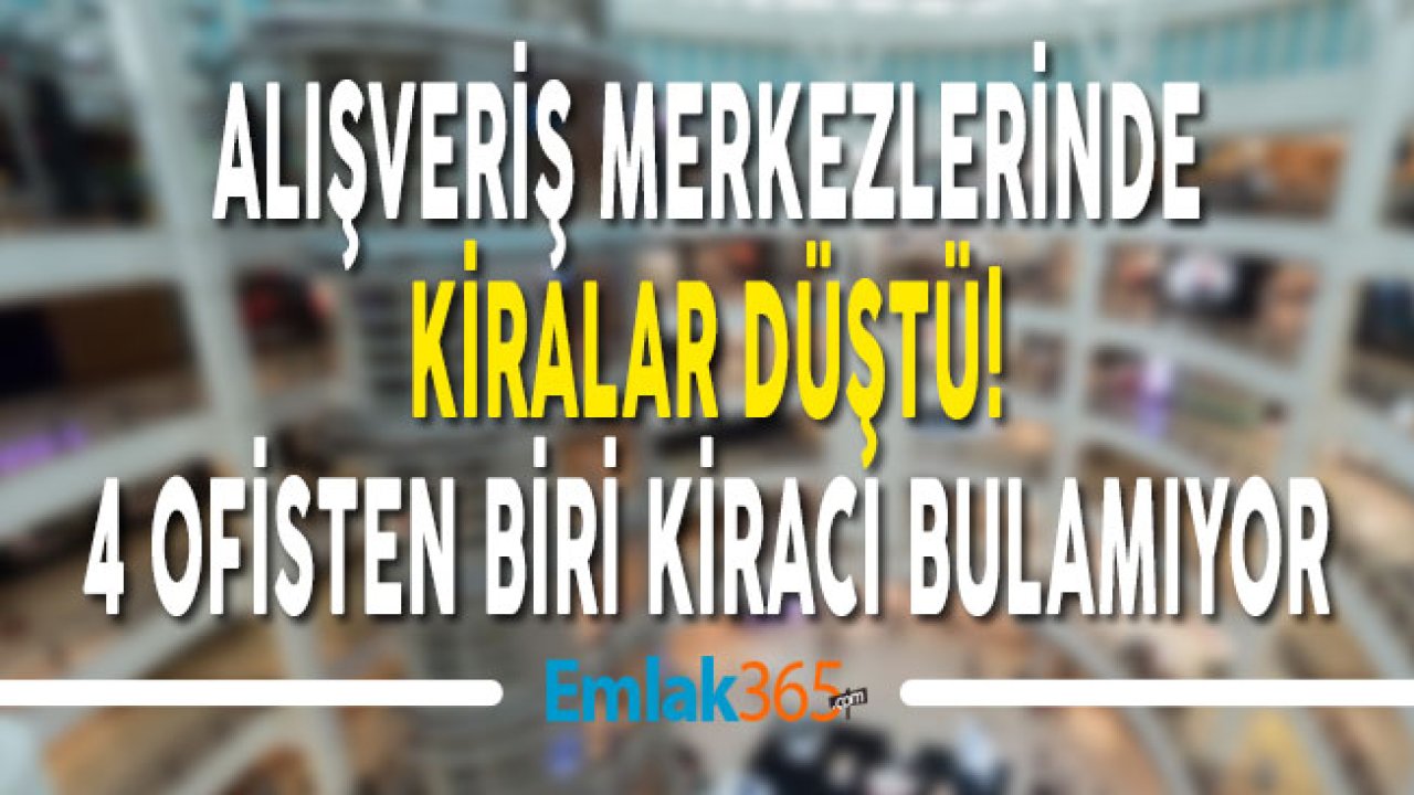 Alışveriş Merkezlerinde Kiralar Düştü!