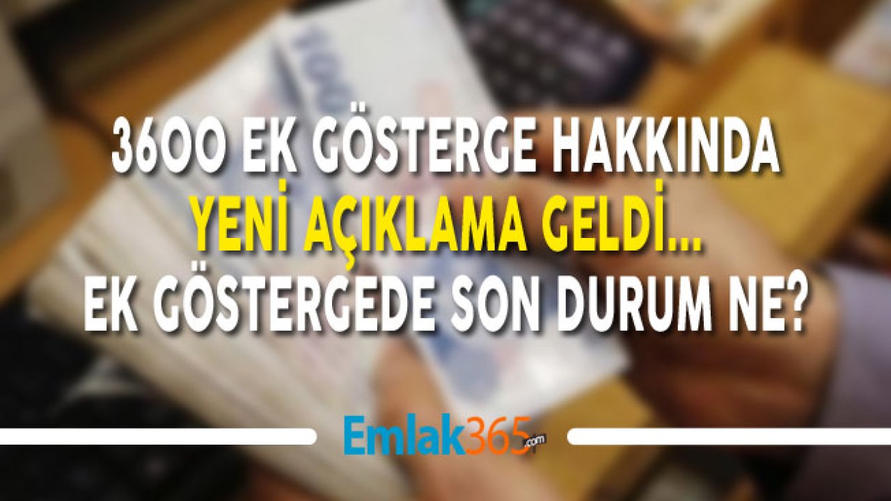 3600 Ek Gösterge Son Durum Nedir, Meclise Ne Zaman Gelecek / Verilecek Son Dakika!