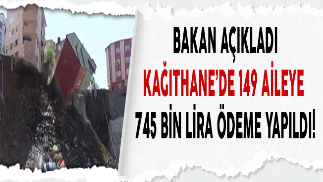 Kağıthane'de Çöken Bina Sakinlerine Devlet 745 Bin Lira Ödeme Yaptı!