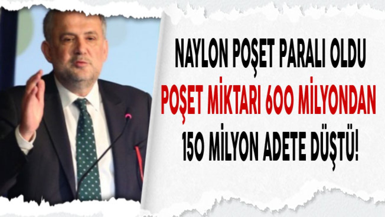 Poşet Paralı Oldu, Naylon Poşet Kullanımı 450 Milyon Adet Azaldı!