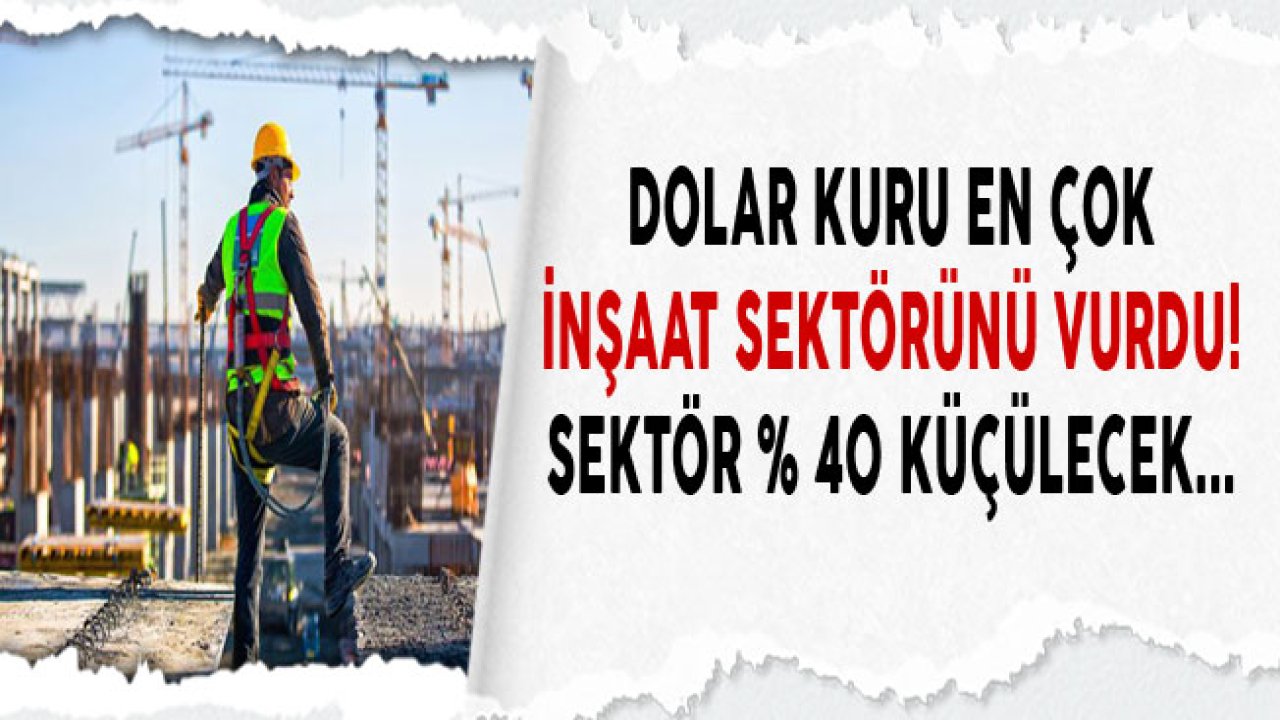 2019 Yılında İnşaat Malzemeleri Sektörü Yüzde 40 Daralacak!