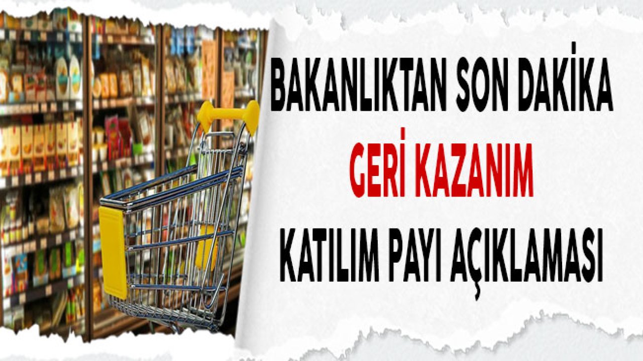 Çevre ve Şehircilik Bakanlığı Geri Kazanım Katılım Payı Açıklaması Yaptı