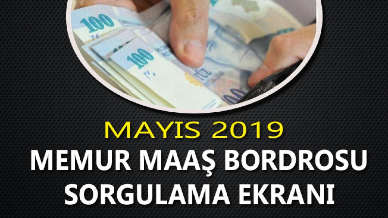 e-Bordro 2019 Mayıs  Maaş Görüntüleme ve e-Devlet Maaş Bordrosu Sorgulama