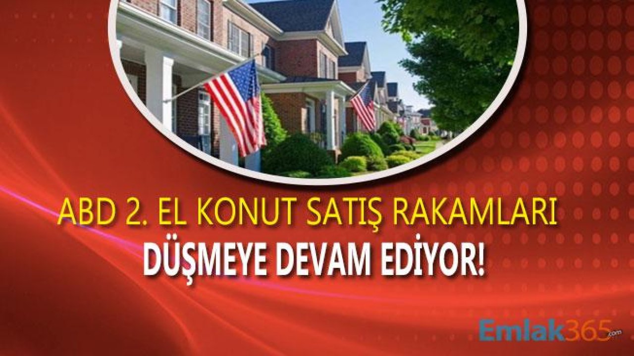 Amerika'da 2. El Konut Satışları Düştü