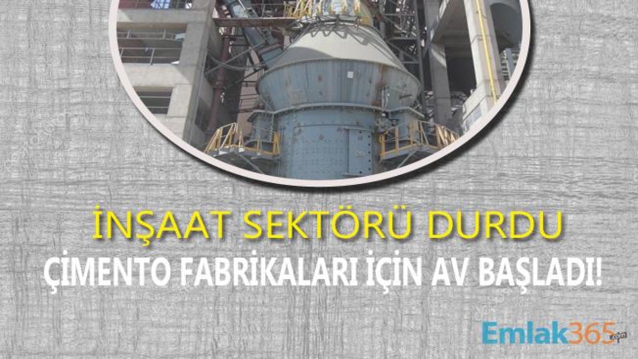 İnşaat Sektörü Daraldı, Çimento Fabrikaları Üretimi Yüzde 60 Seviyesine Kadar Geriledi!