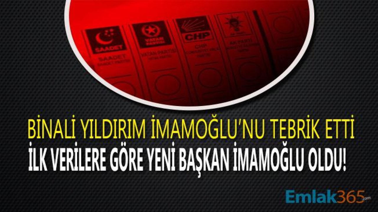 Binali Yıldırım İmamoğlu'nu Tebrik Etti, İstanbul Seçimlerini Ekrem İmamoğlu Kazandı!