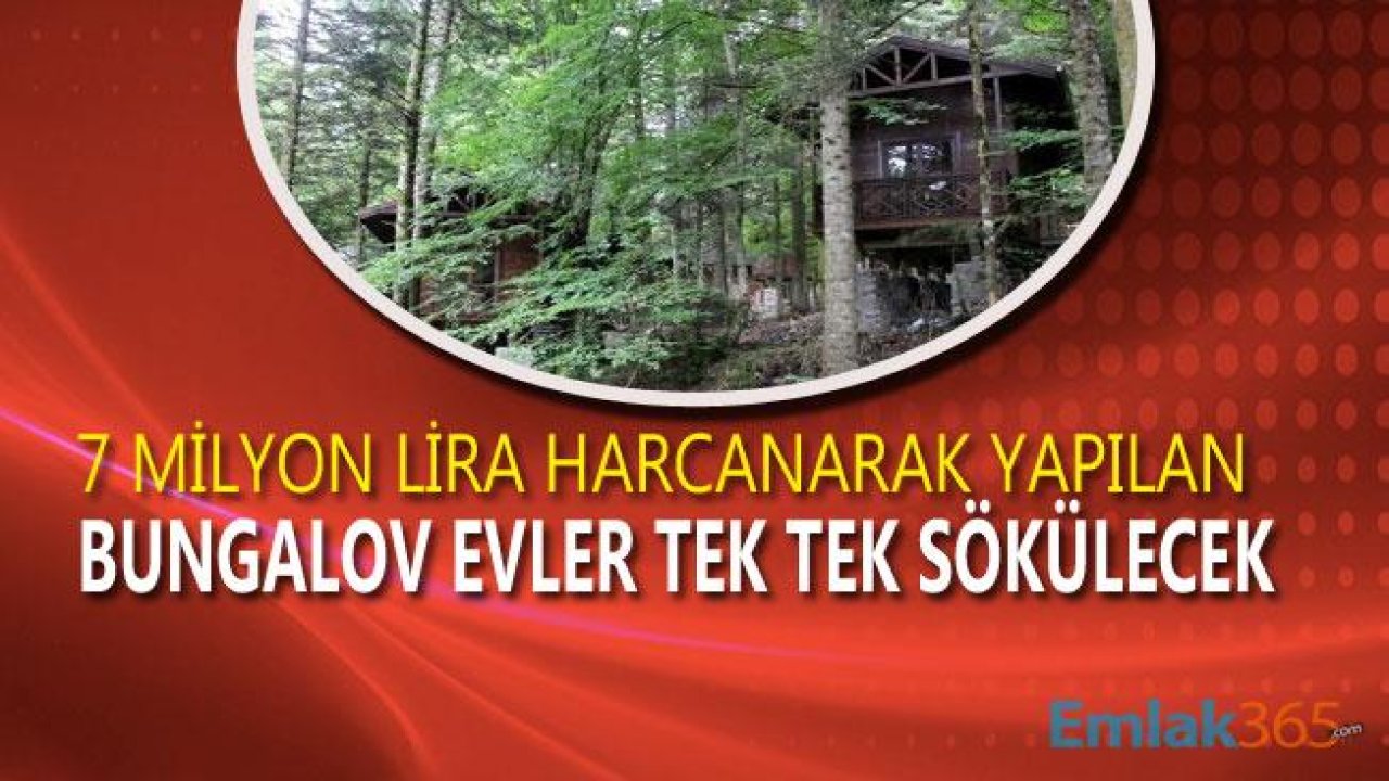 Gölcük Tabiat Parkı İçerisine Yapılan Bungalov Evler Sökülecek!