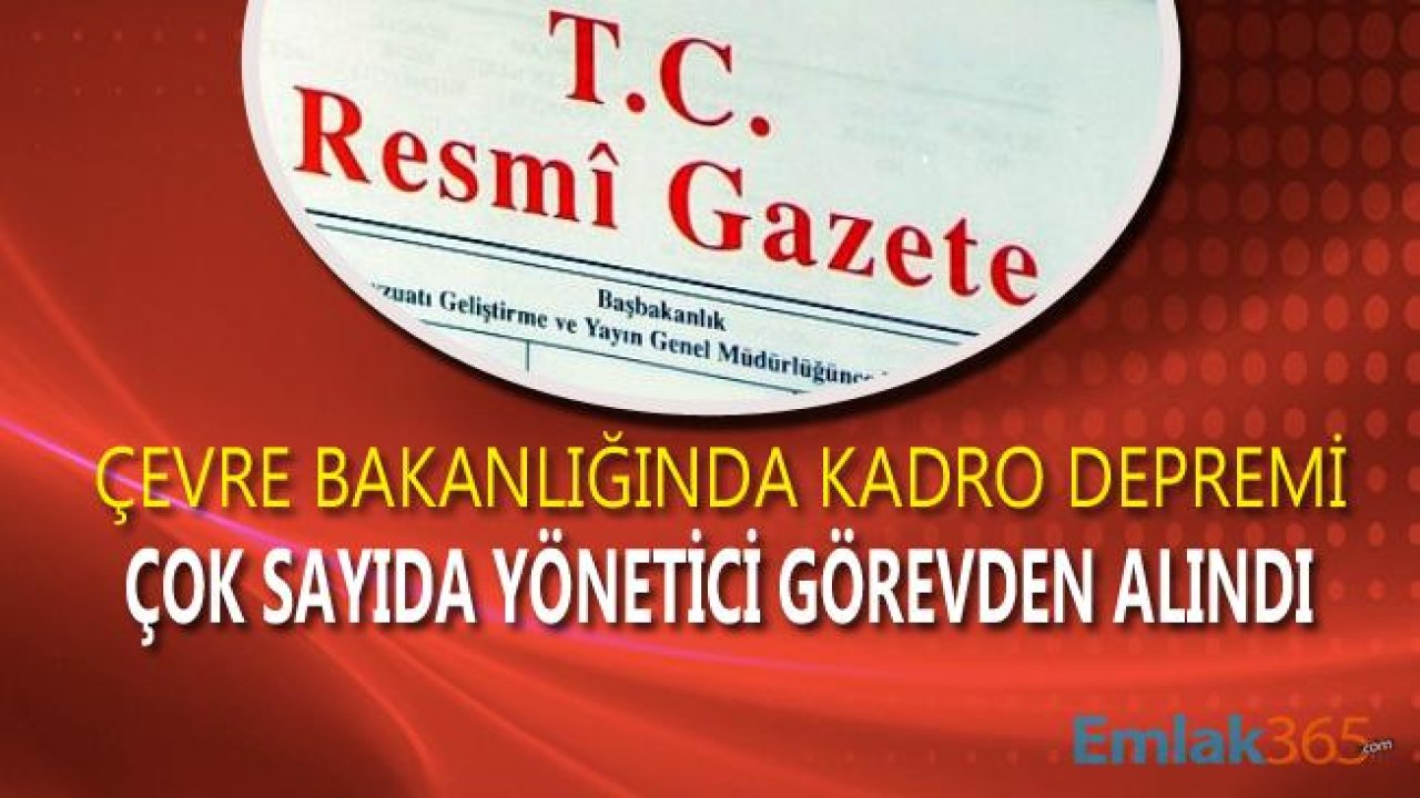 ÇŞB 7 Çevre ve Şehircilik İl Müdürü İle TKGM Müdür Yardımcısı Görevden Alma Kararı