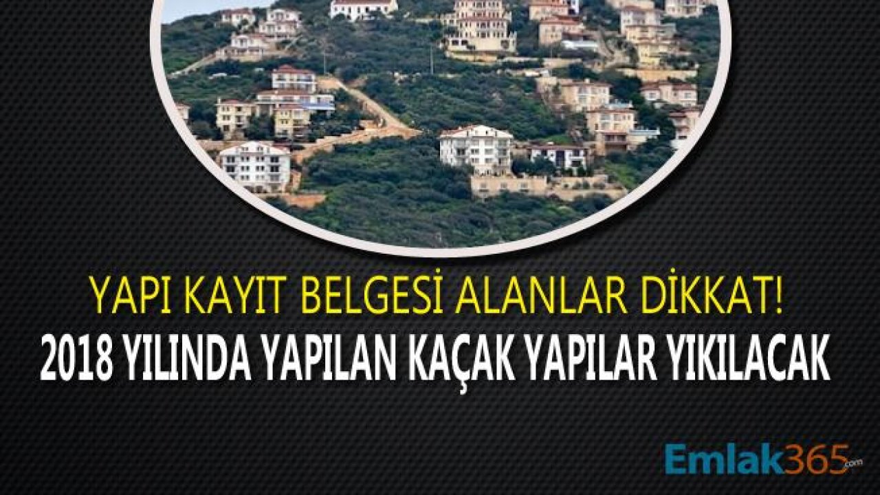 İmar Barışı Başvurusu Bitti, 105 Yapı Kayıt Belgesi İptal Edildi, 400 Kaçak Yapı Takibe Alındı