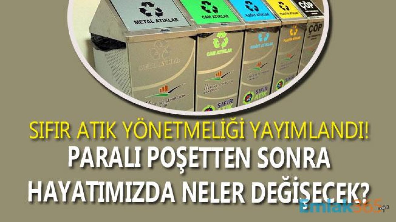 Sıfır Atık Yönetmeliği Yayımlandı! Paralı Poşetten Sonra Sıfır Atık Belge Zorunluluğu Geliyor