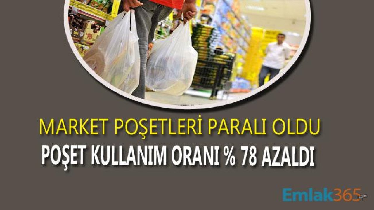 Market Poşetleri Paralı Oldu, Naylon Poşet Kullanımı Yüzde 78 Azaldı!