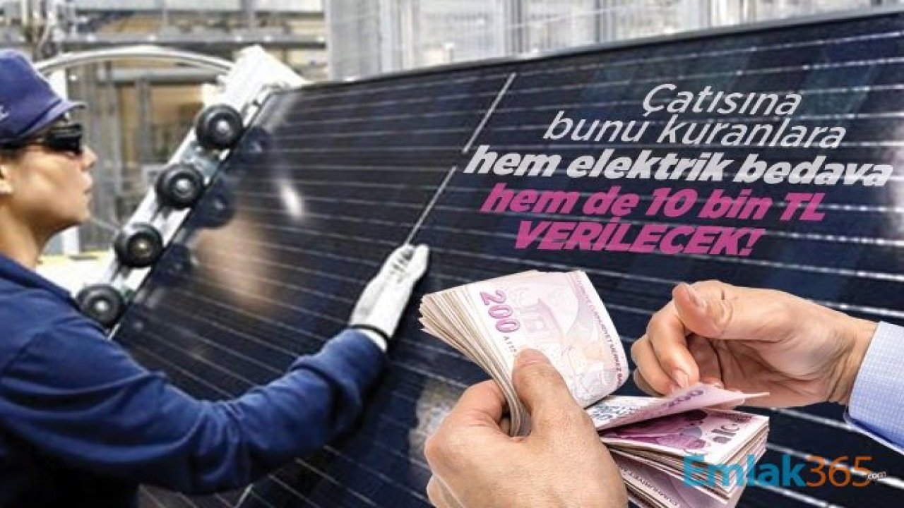 Çatısına Güneş Paneli Kuran Apartmanlar Hem Bedava Elektrik Kullanacak Hem Yıllık 10 Bin Lira Para Kazanacak!