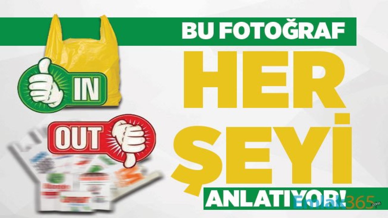 Market poşetleri paralı olunca vatandaş çareyi manav poşetlerinde buldu!