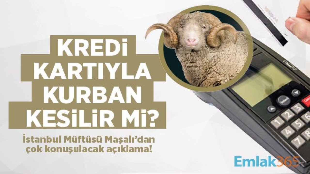 Kredi kartıyla kurban alınır mı? İstanbul Müftüsü Maşalı’dan çok konuşulacak açıklama!