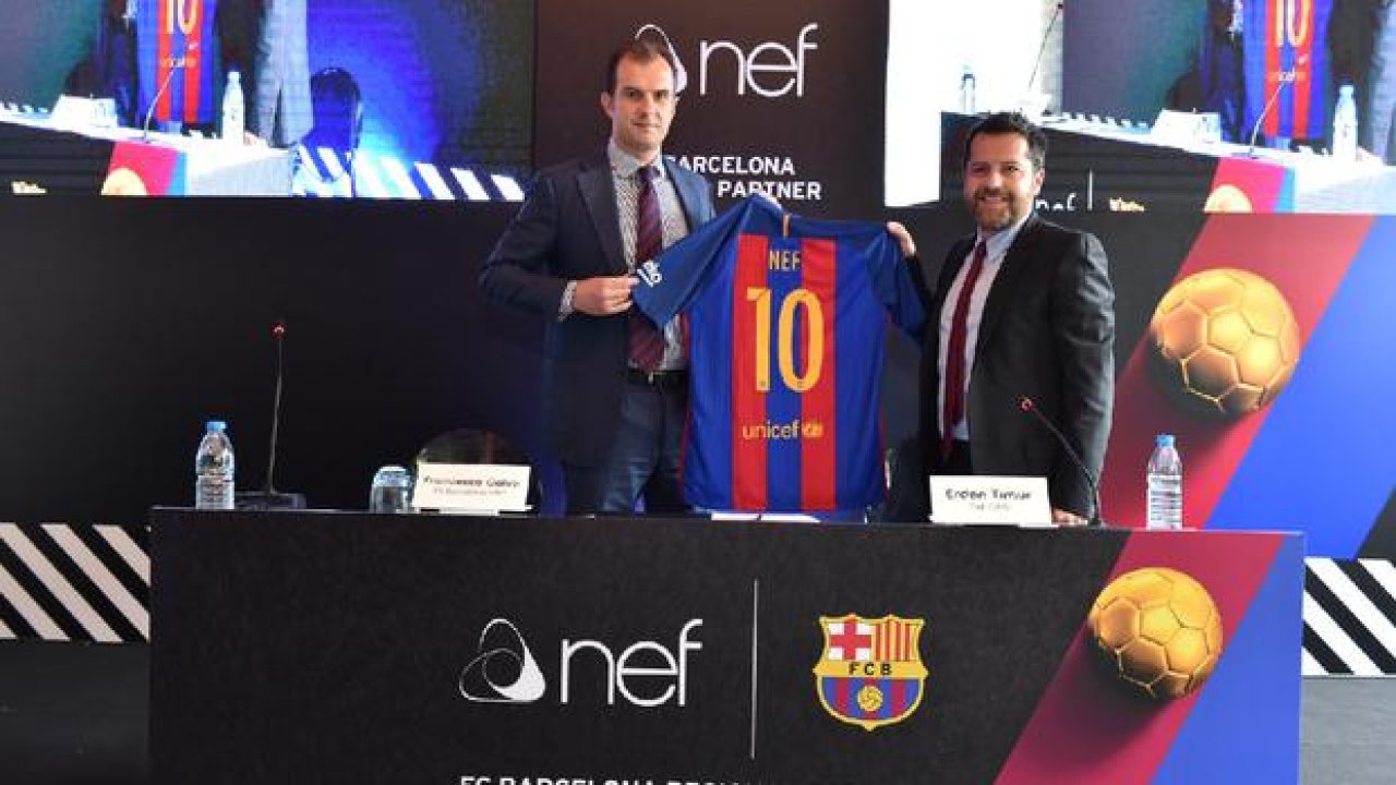 Barcelona ve Nef Arasında Sponsorluk İmzaları Atıldı