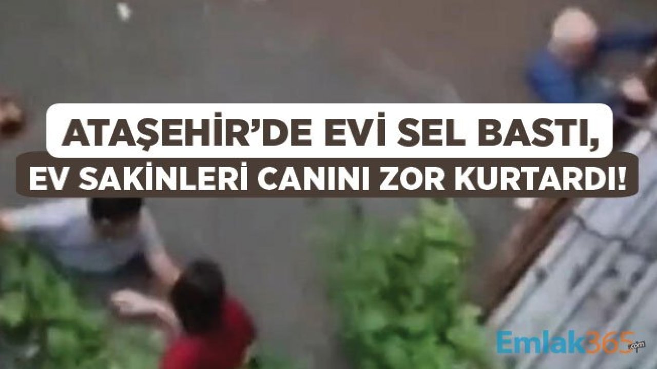 İstanbul Ataşehir İçerenköy Mahallesi Sakinlerinin Evlerini Sel Suları Bastı!