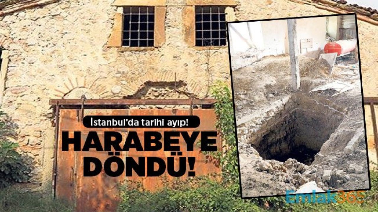 İstanbul’da tarihi ayıp!  Harabeye döndü!