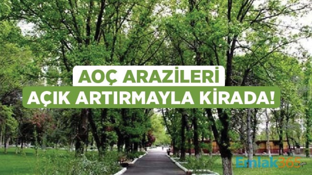 Ankara'da 300 Bin Metrekarelik AOÇ Arazisi Açık Artırma İhalesi İle Kiraya Veriliyor!