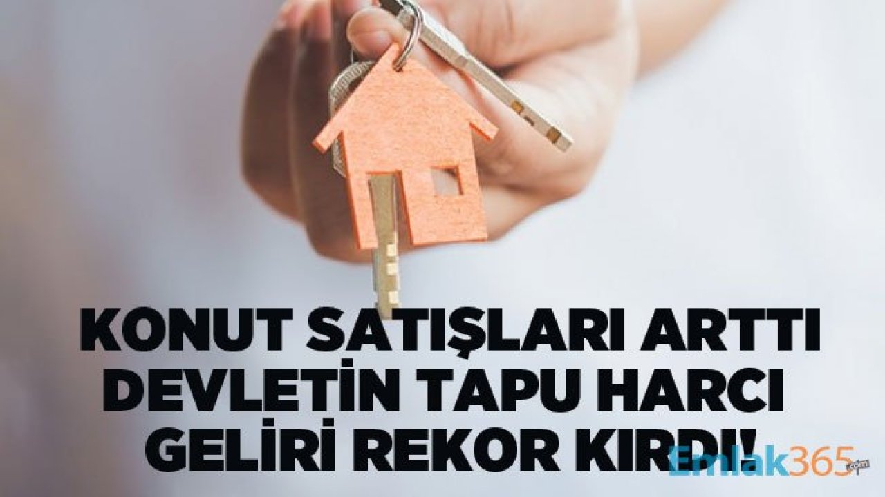 Konut Satışları Arttı, Devletin Kasasına Giren Tapu Harcı 5 Milyarı Aştı!