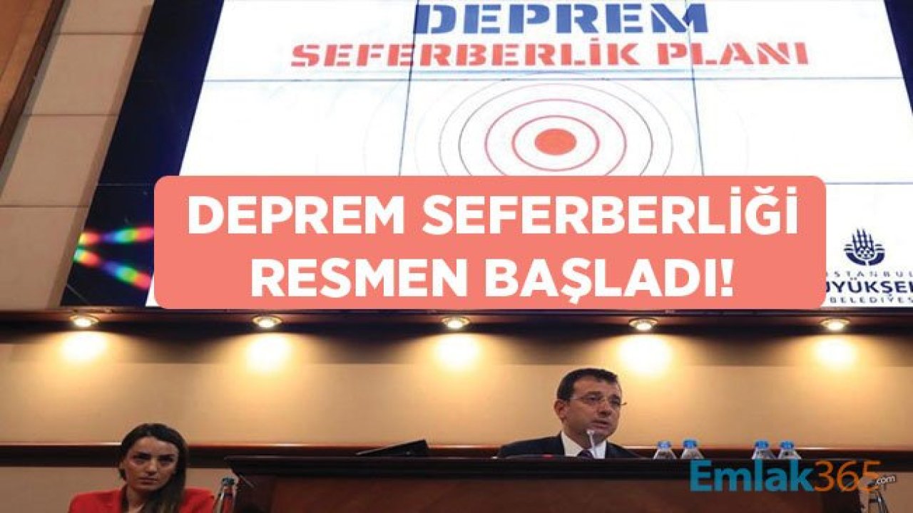 İBB Başkanı Ekrem İmamoğlu İstanbul Deprem Seferberlik Planını Açıkladı!