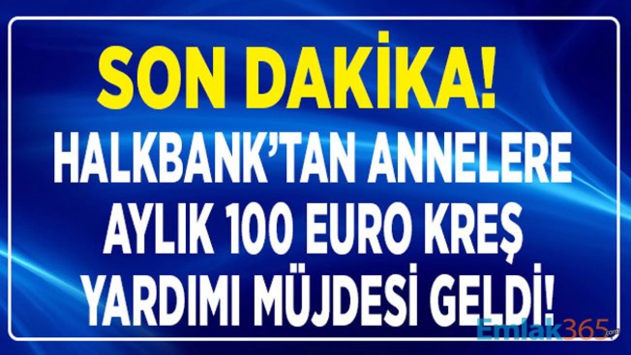 Halkbank SGK Kreş Ödemesi İle 10 Bin Anneye Aylık 100 Euro Ödeme Yapacak!