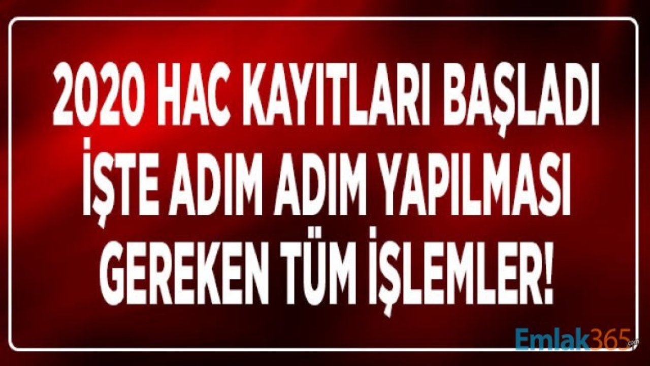 2020 Hac Kayıtları Başladı! Diyanet Hac Başvuru Tarihleri ve Kayıt Ücreti Fiyatları