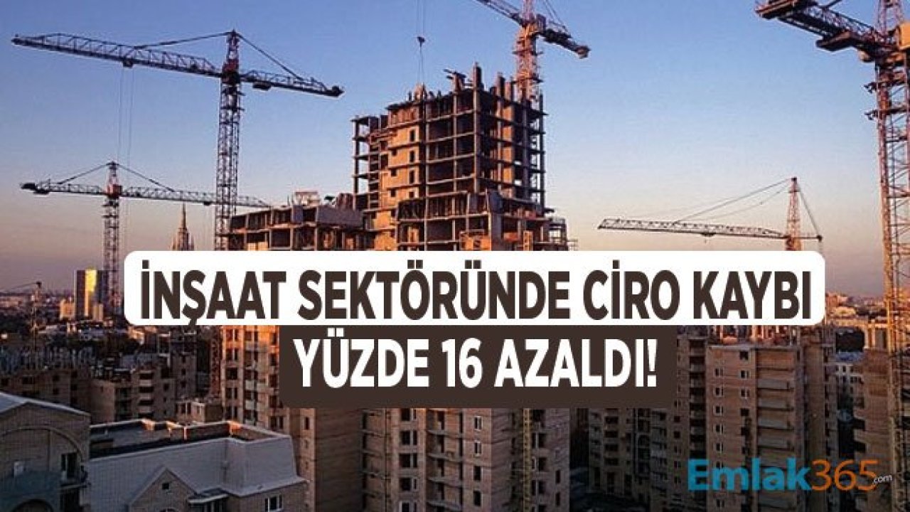 TÜİK Ciro Endeksleri Eylül 2019 Açıklandı! İnşaat Sektöründe Ciro Yüzde 16.1 Azaldı