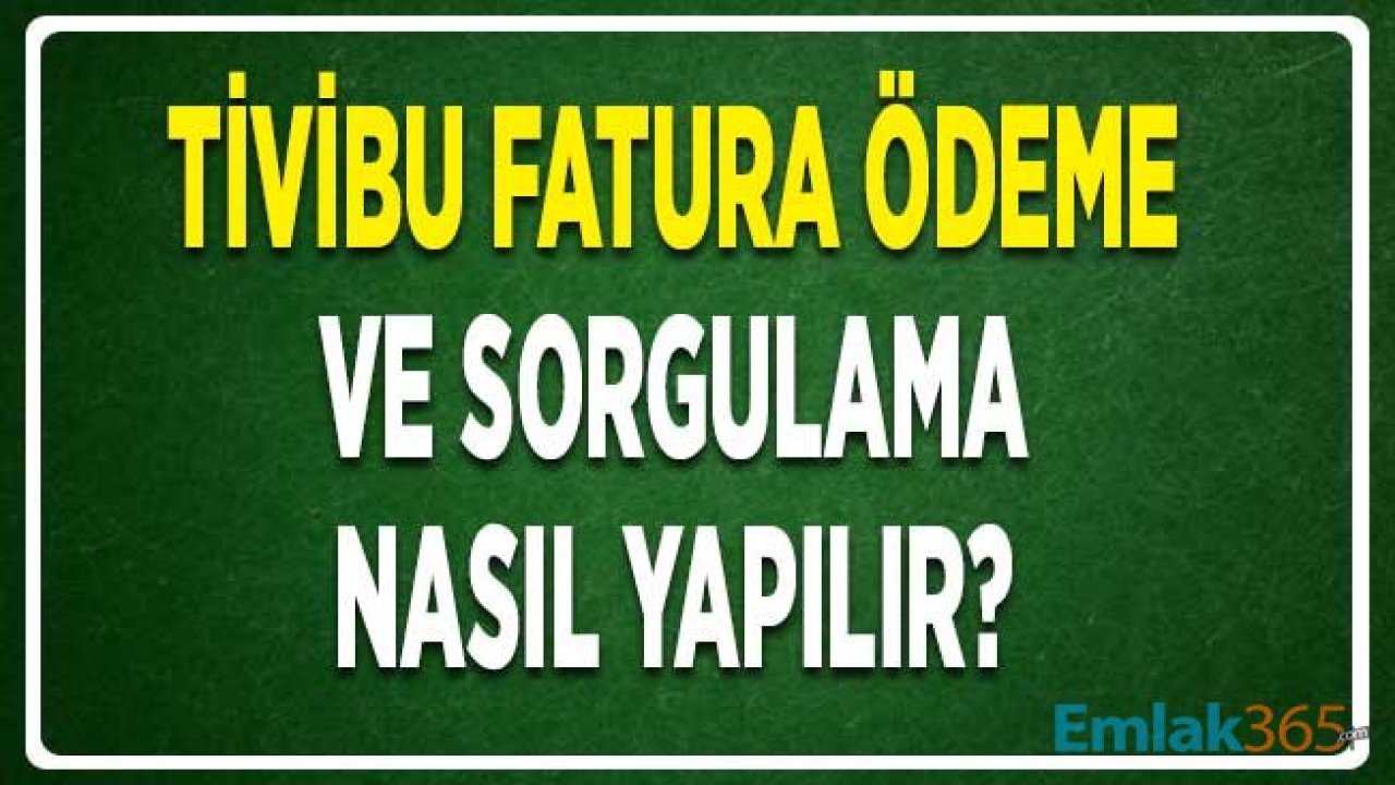 Tivibu Fatura Ödeme ve Sorgulama İşlemleri Nasıl Yapılır?