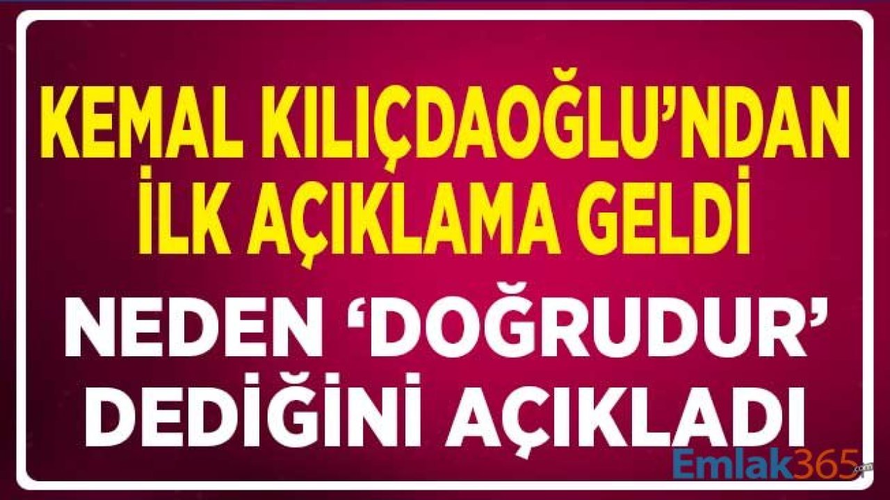 Kemal Kılıçdaroğlu'dan Görüşmeye Dair  'Doğrudur' İfadesine İlk Açıklama Geldi