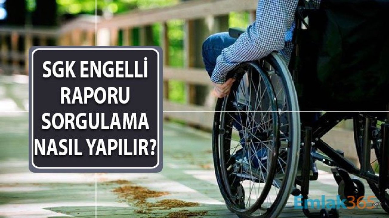 SGK Engelli Raporu Sorgulama Nasıl Yapılır? SGK Engelli Raporu İçin Gerekli Evraklar