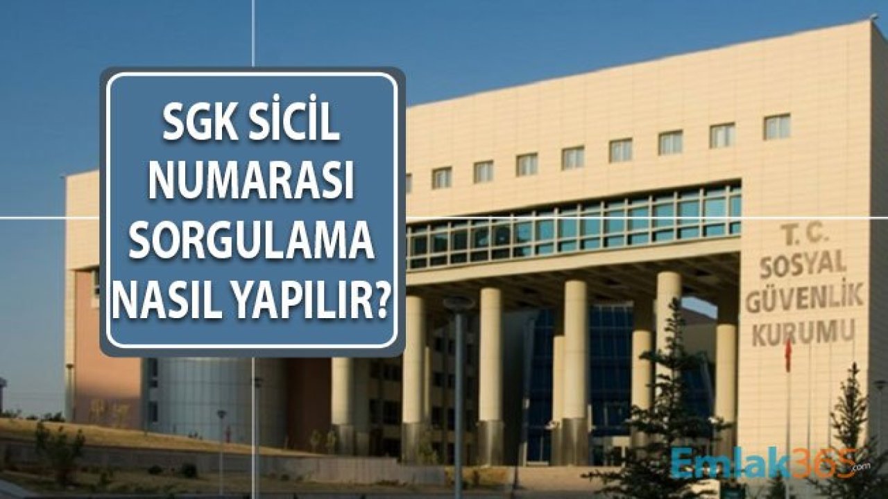 E Devlet Üzerinden SSK Sicil No Sorgulama Nasıl Yapılır? Sicil Numarası Sorgulama Nereden Öğrenilir?