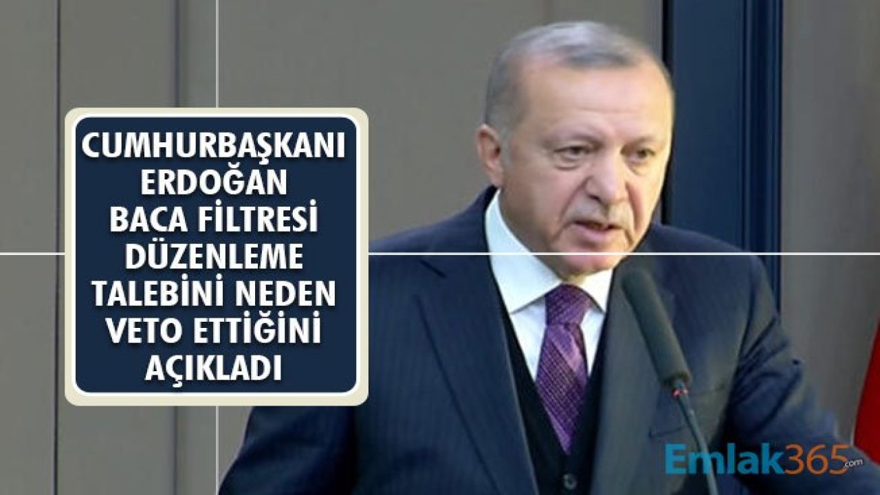 Cumhurbaşkanı Erdoğan Baca Filtresi Düzenlemesini Neden İptal Ettiğini Açıkladı