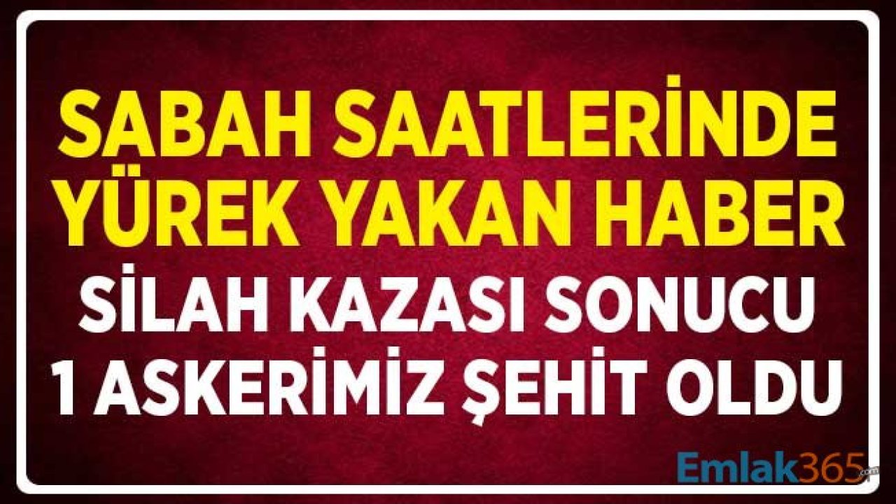 Van'dan Yürek Yakan Haber! Bir Asker Silah Kazası Sonucu Şehit Oldu