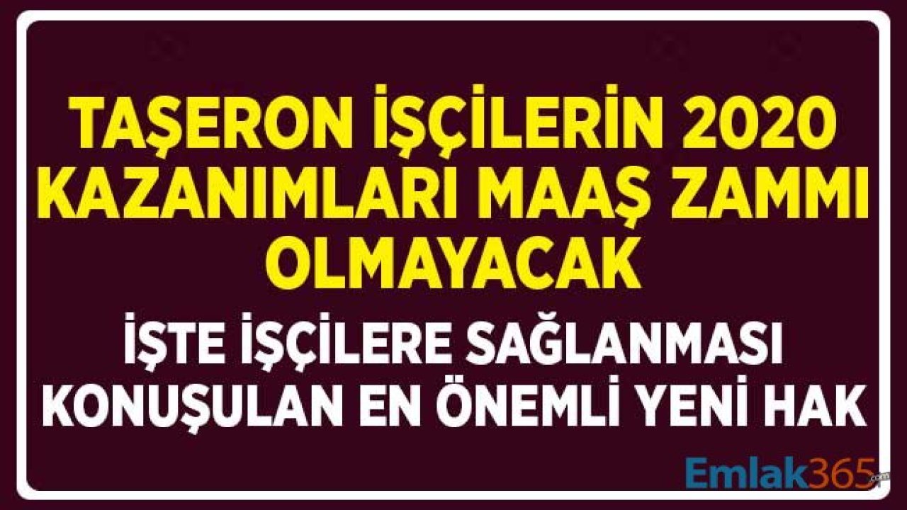 4/D'li Taşeron İşçiler için Esas Müjde Maaş Zammı Değil Tayin Mi Olacak?