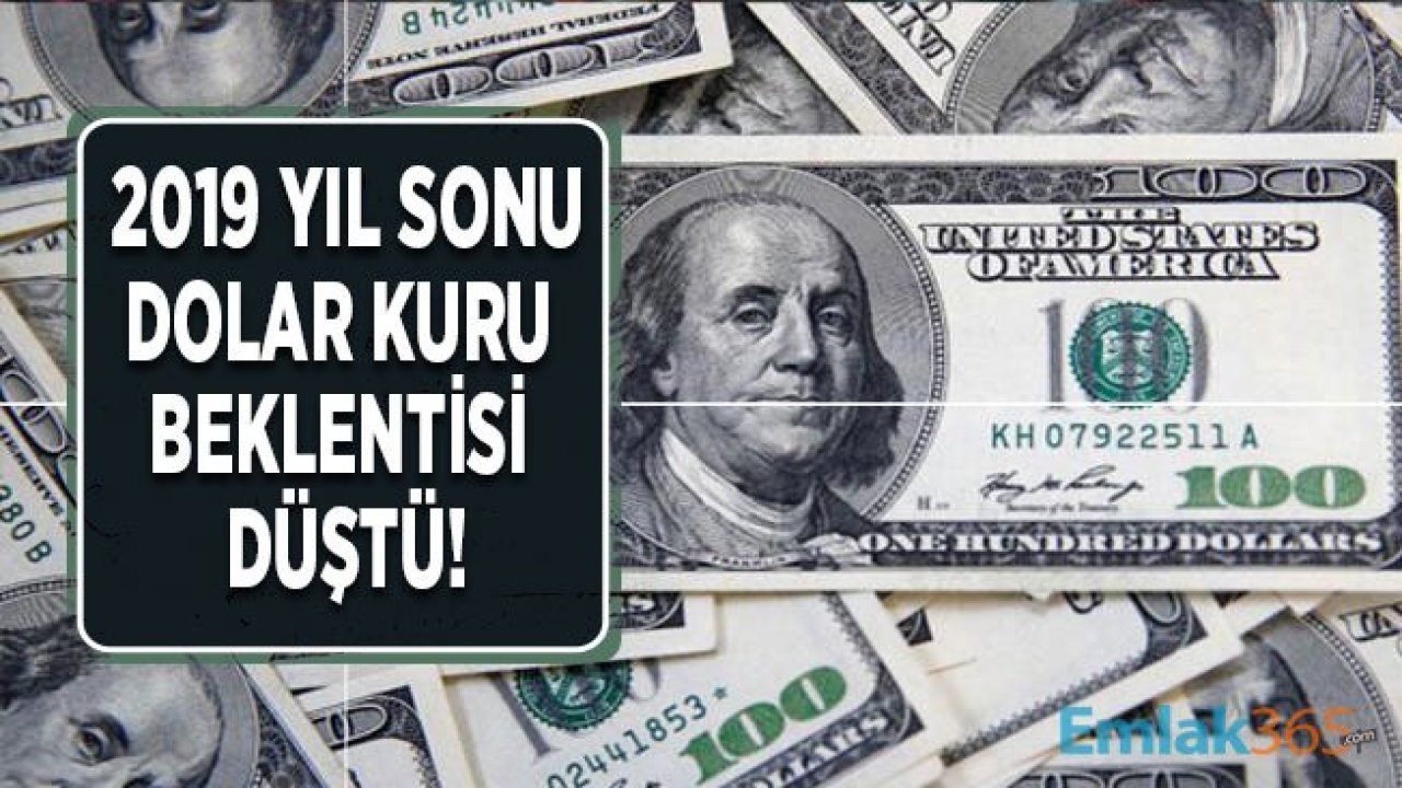 SON DAKİKA: Merkez Bankası 2019 Yıl Sonu Dolar Kuru Tahmini Düştü!