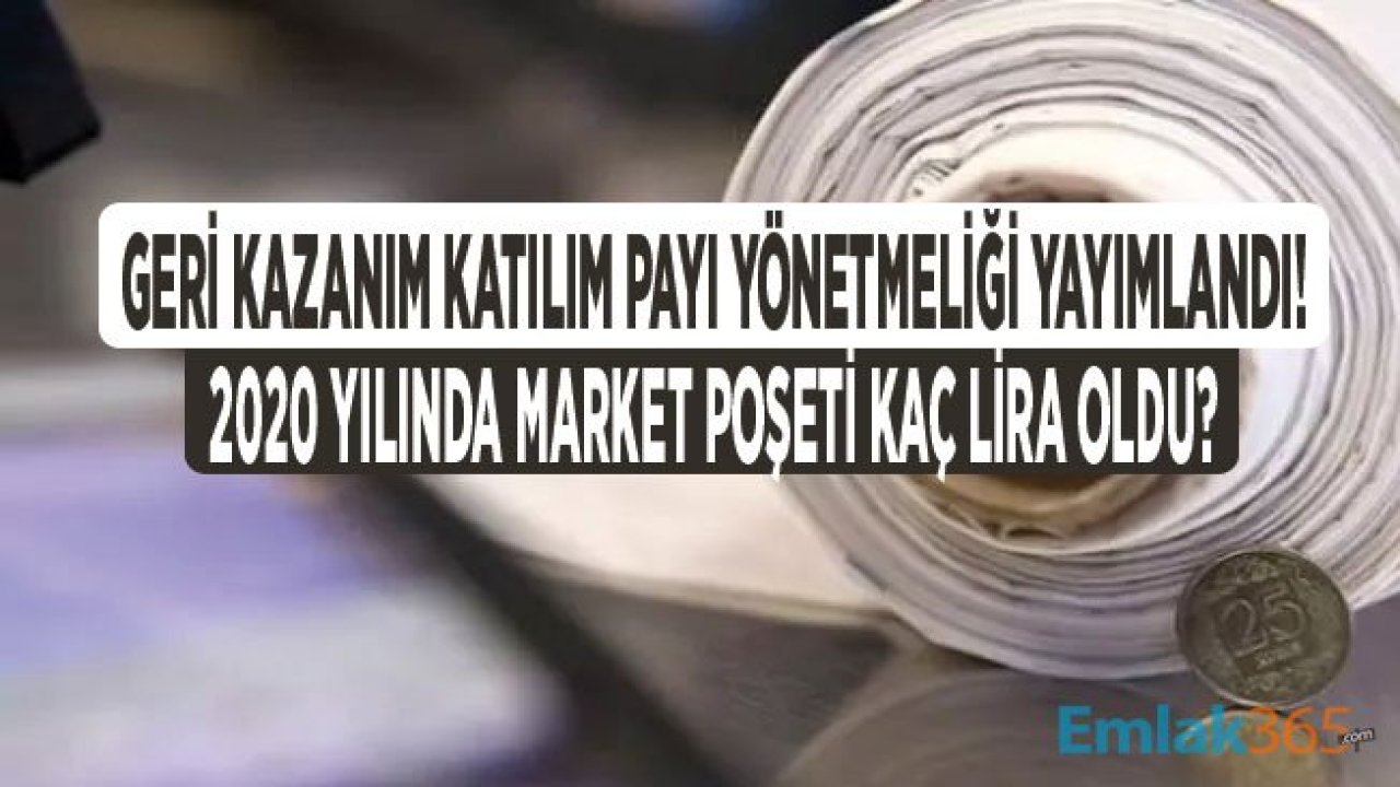 Çevre ve Şehircilik Bakanlığı Geri Kazanım Katılım Payına İlişkin Yönetmelik Yayımlandı!