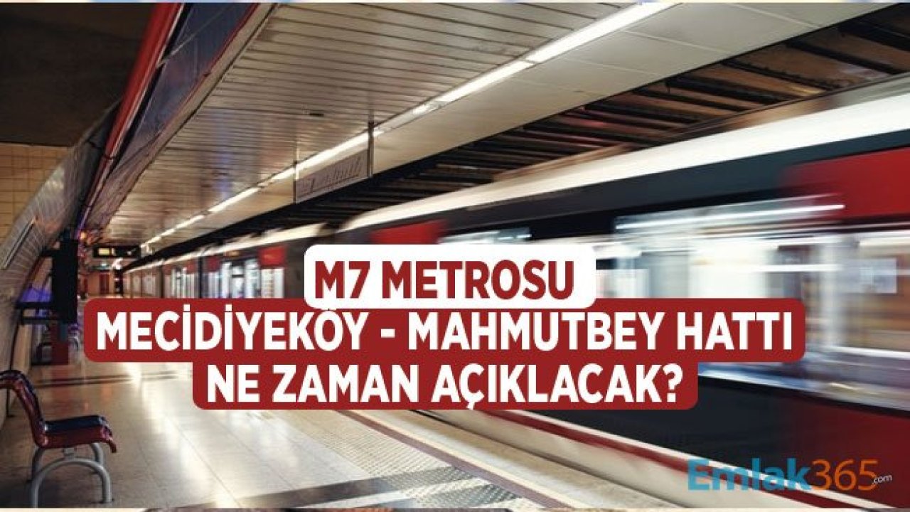 M7 Mecidiyeköy - Alibeyköy - Mahmutbey Metro Hattı Neden Açılmadı?