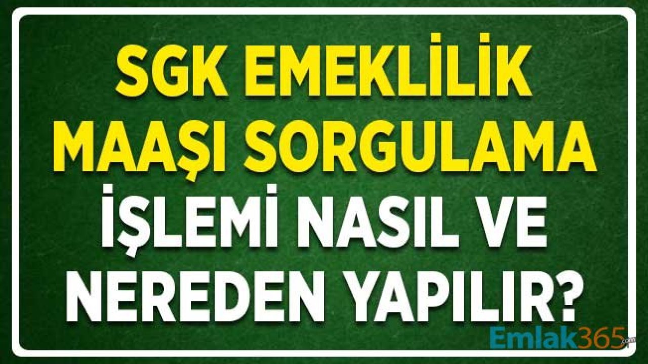 SGK Emekli Maaşı Sorgulama Nasıl Yapılır ve Nereden Öğrenilir?